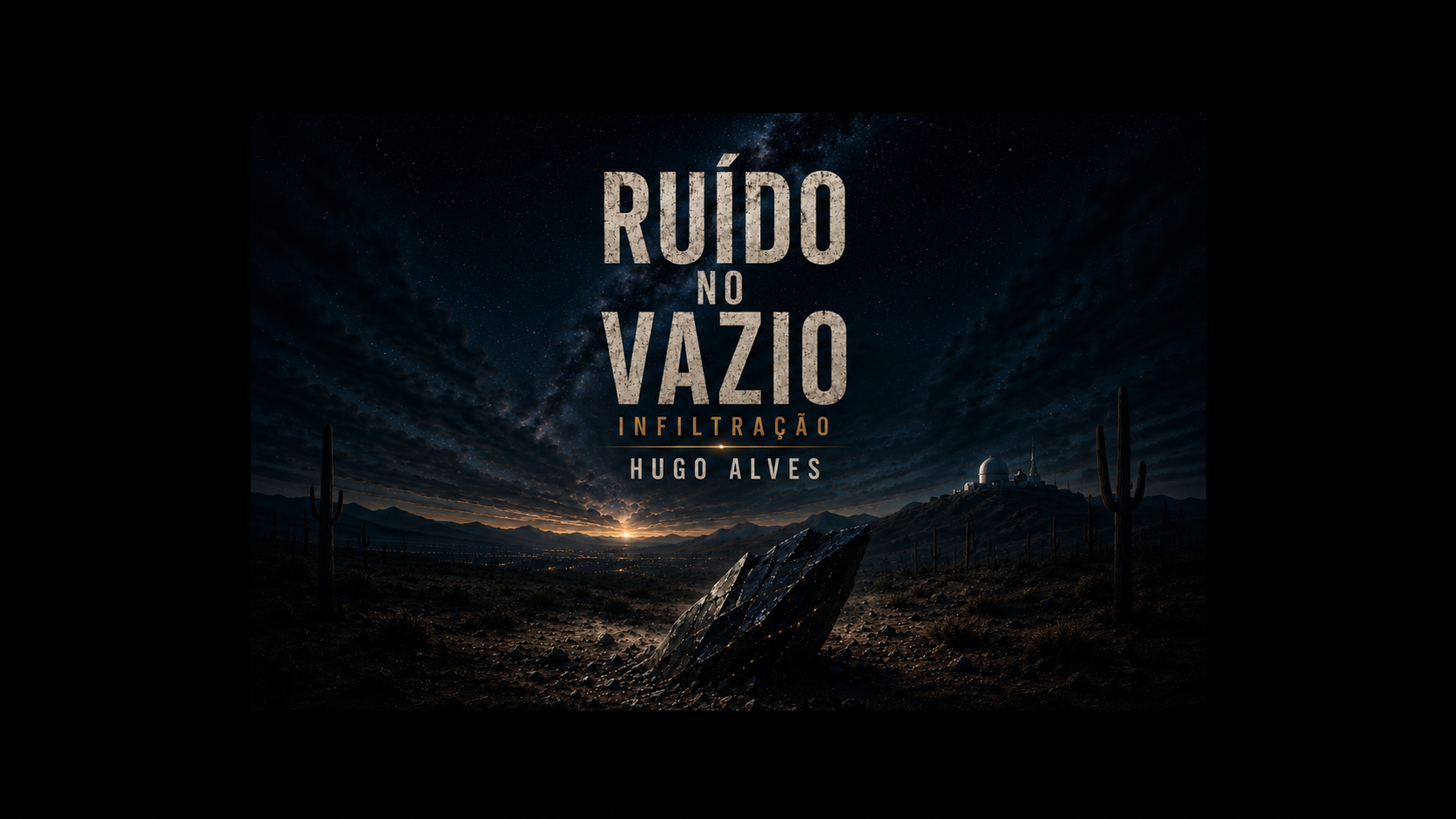 Hugo Alves lança “Ruído no Vazio”, ficção científica com suspense e conspiração